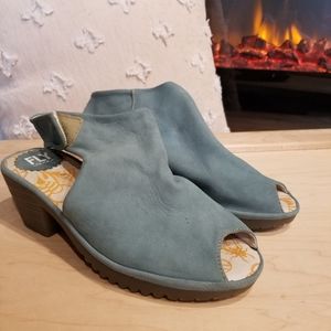 Fly London - Blue - Slingback - Chunky Heel - SZ 7